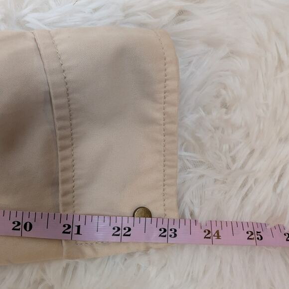 H&M Hooded Rain Coat Utility Jacket Beige Taupe Size 4 - Picture 14 of 16